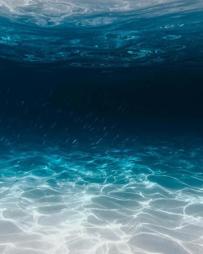 Ocean wave from above